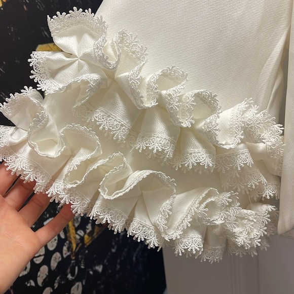 White bat wing blazer - Picture 2 of 5